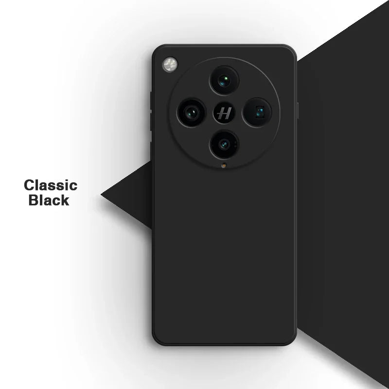 Basic telefoonhoesje voor Oppo Find X8 Pro X8Pro 5G Classic Square vloeibare siliconen