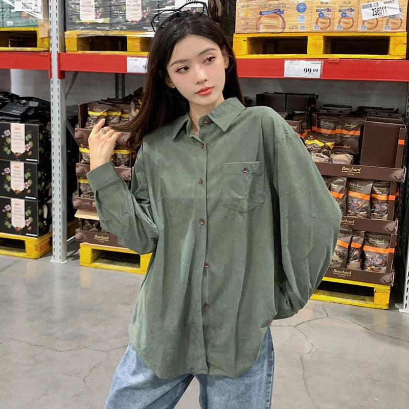 Mode Turn Down Collar Dames Shirt Enkelrijs Lange Mouw Blouses Vrouw