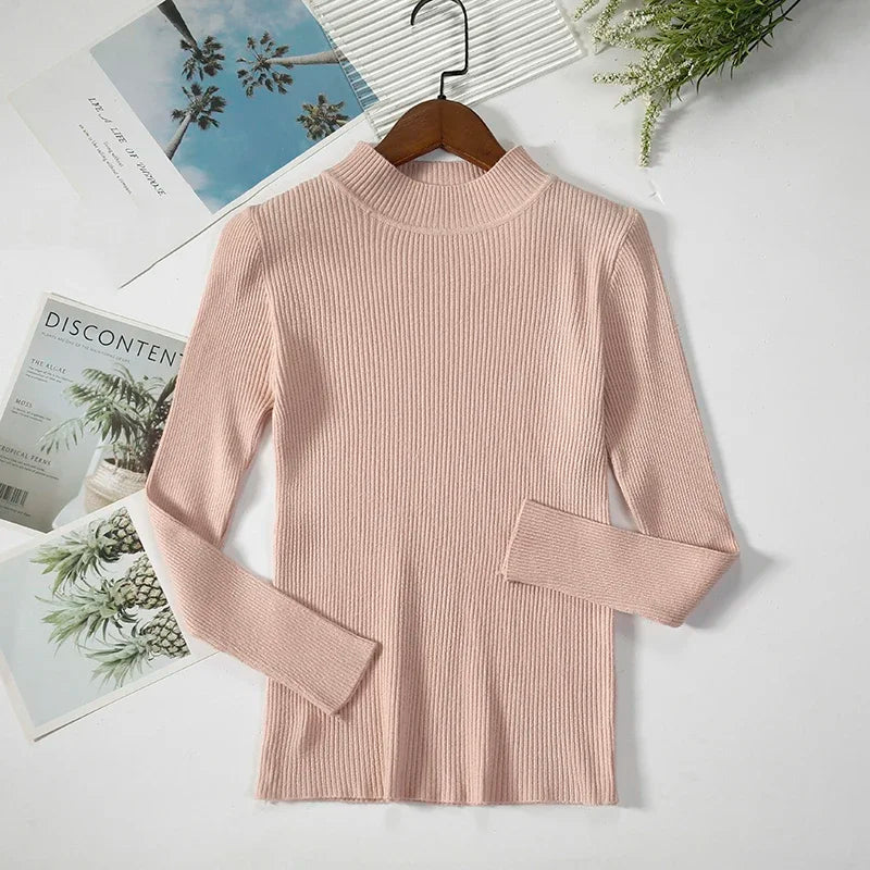 Heliar Dames Turtleneck Trui Gebreide Zachte Truien Kasjmier Truien Basic