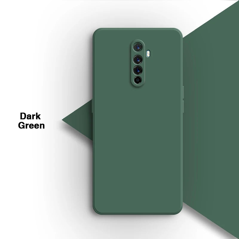 Vloeibare siliconen achterkant voor de Oppo Realme X2 Pro X2Pro 6.5 Rmx1931-lens