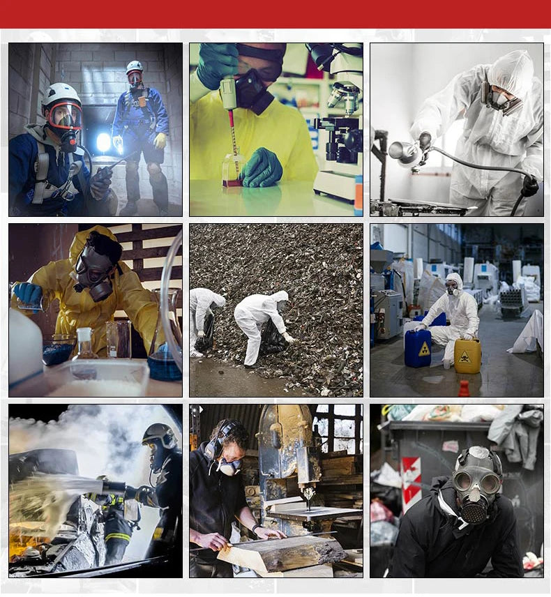 Creative Black Full Face Ghost Gas Mask Respirator Rubber Chemical Prevention