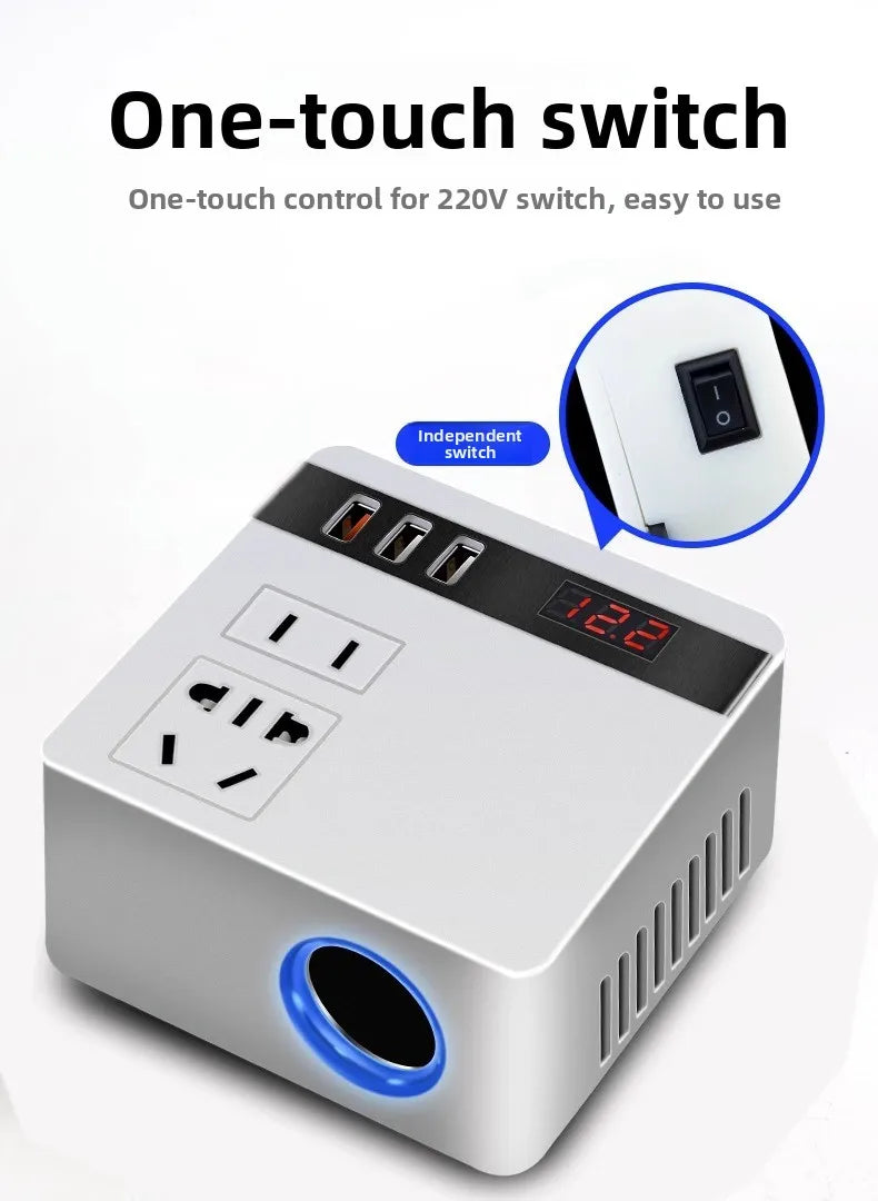 Car Inverter 12v24v to 110v220v Power Socket Conversion for Home Use