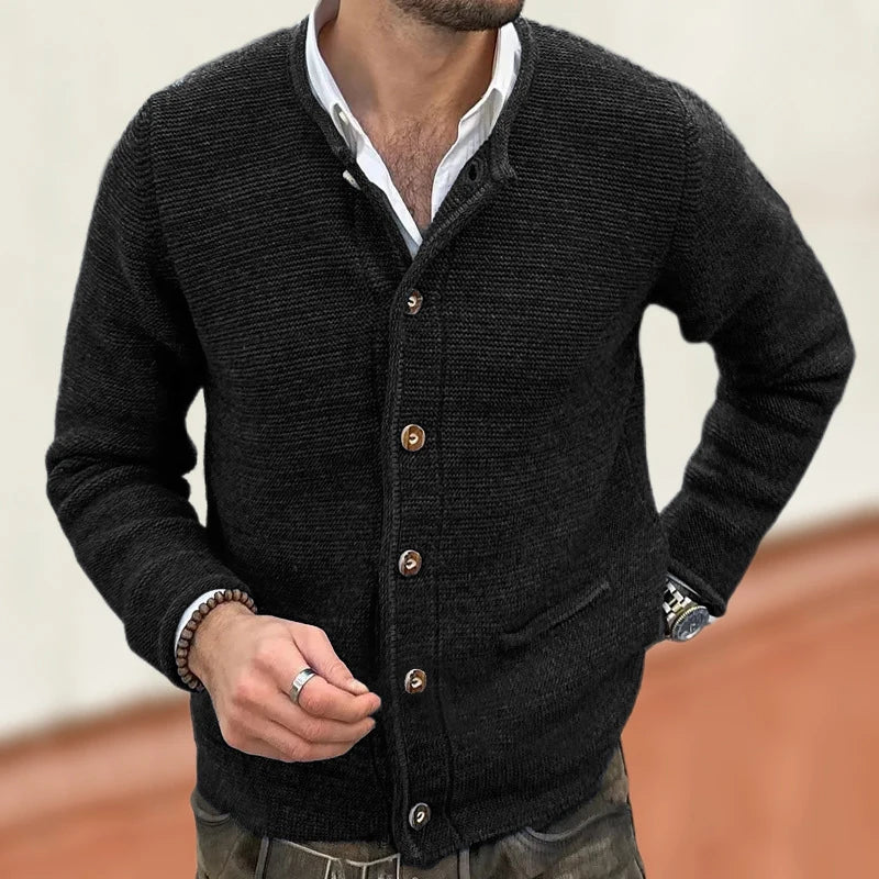 Casual Long Sleeve Slim Knitting Sweater Mens Cardigans Fall Winter Fashion