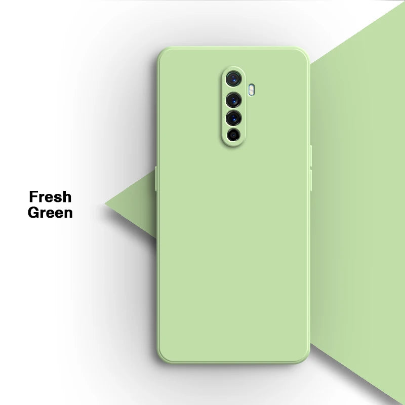 Vloeibare siliconen achterkant voor de Oppo Realme X2 Pro X2Pro 6.5 Rmx1931-lens