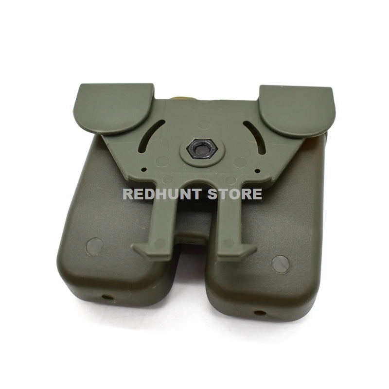 Tactical Double Magazine Holster Universal 9mm .40 Caliber Stack Mag Holder with 1.5 2 Inches Belt
