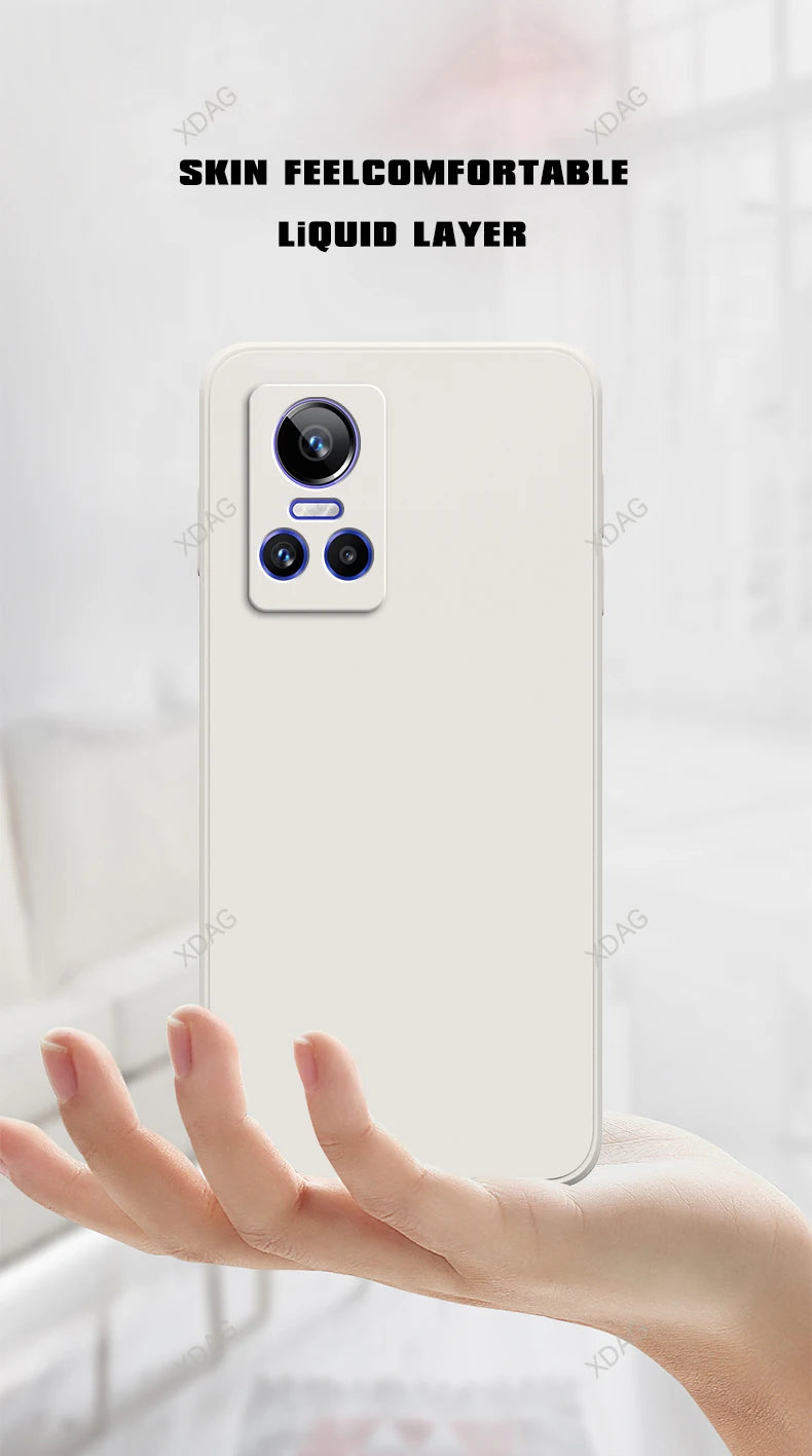 Matte achterkant voor Oppo Realme GT Neo3 T Neo 3 3T Neo3T 5G Zachte snoepvloeistof