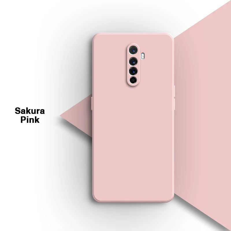 Vloeibare siliconen achterkant voor de Oppo Realme X2 Pro X2Pro 6.5 Rmx1931-lens