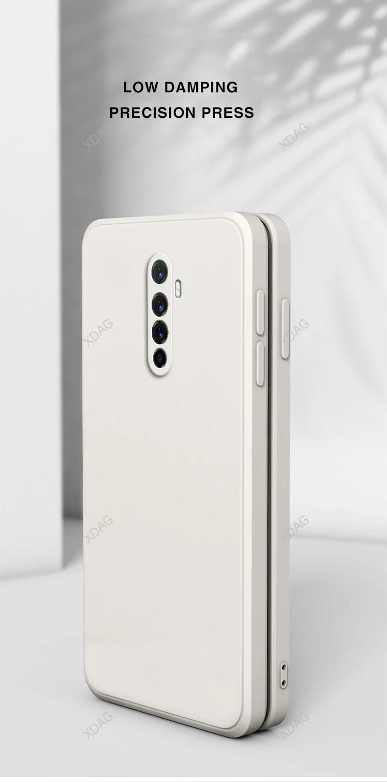 Vloeibare siliconen achterkant voor de Oppo Realme X2 Pro X2Pro 6.5 Rmx1931-lens