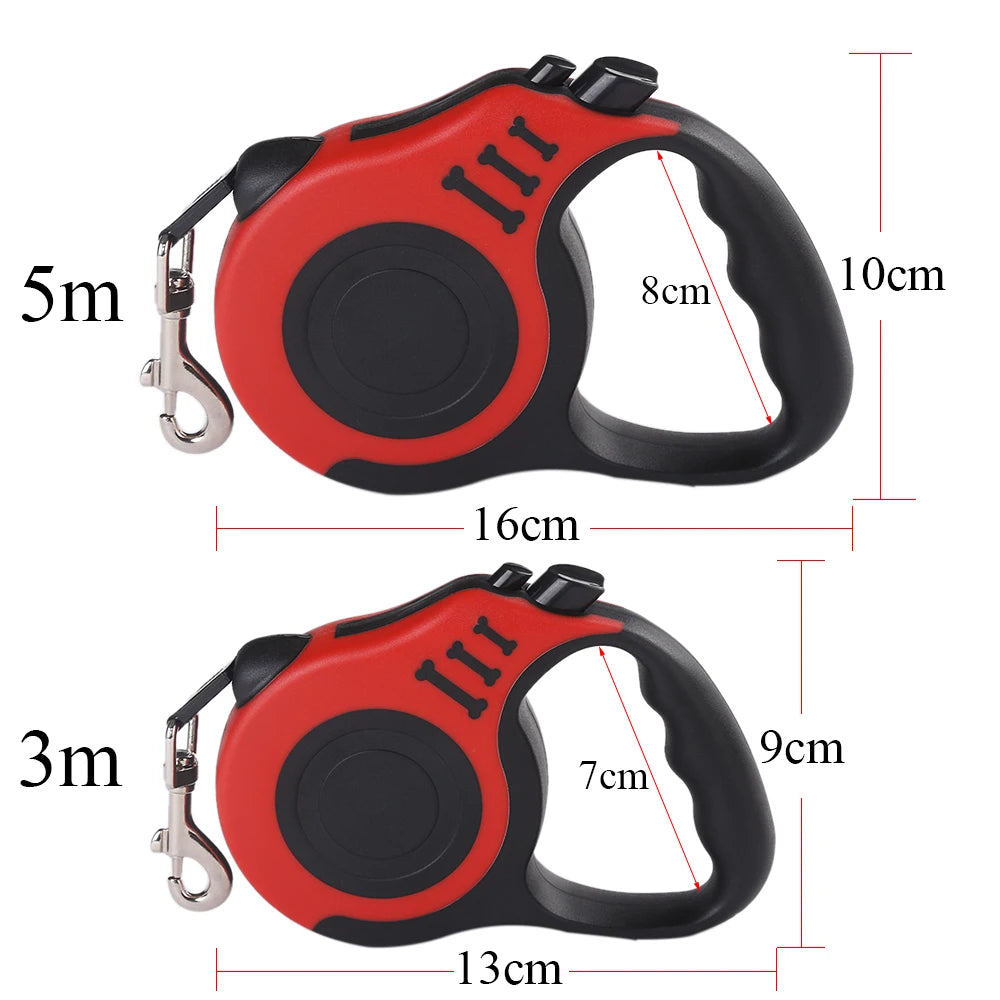 3m 5m Dog Leash for Small Dogs Cat Automatic Retractable Durable Nylon Lead