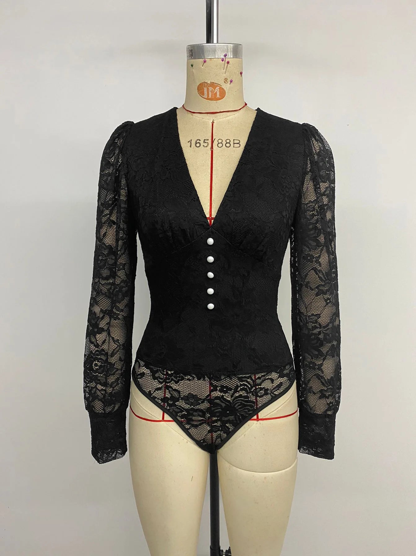 Effen kleur slank zomer elegant trend strakke dames lange mouwen sexy bodysuit