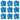 13pcs bag Blue Balloons Mixed Number Balloons Birthday Party Decorations Boys