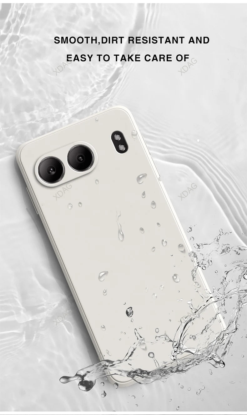 Eenvoudige vloeibare siliconen hoes voor OnePlus Nord 4 5G 6.74 Cph2663 lens