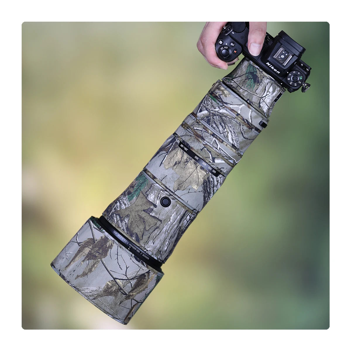 Chasing Birds camouflage lens coat for Nikon Z 180 600 mm F 5.6 6.3 VR