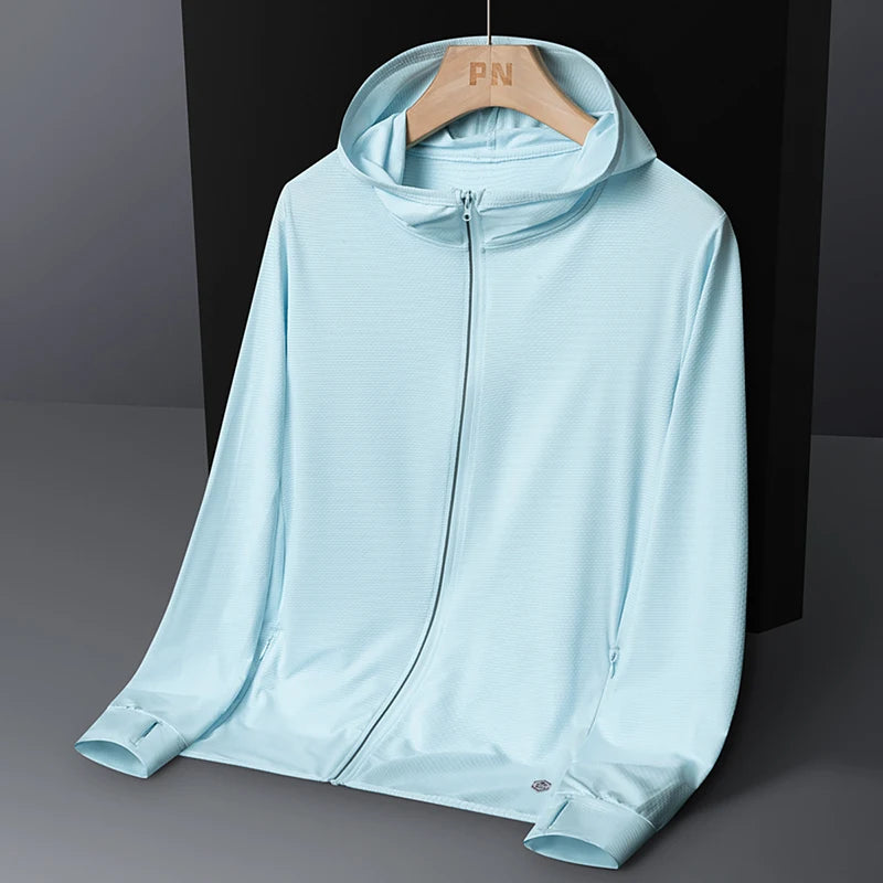 Ademende Ice Silk-zonnebrandkleding voor heren en dames, UV-bestendig, buitensporten