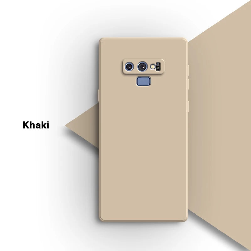 Vierkant vloeibaar siliconen hoesje voor Samsung Galaxy Note9 Note 9 telefoonhoesje Candy