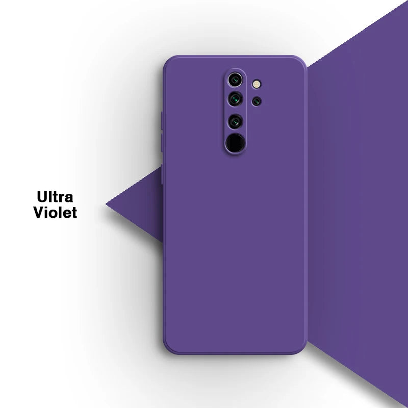 Eenvoudige telefoonhoes voor Xiaomi Redmi Note8 Note 8 Pro 8Pro Zacht snoep vierkant