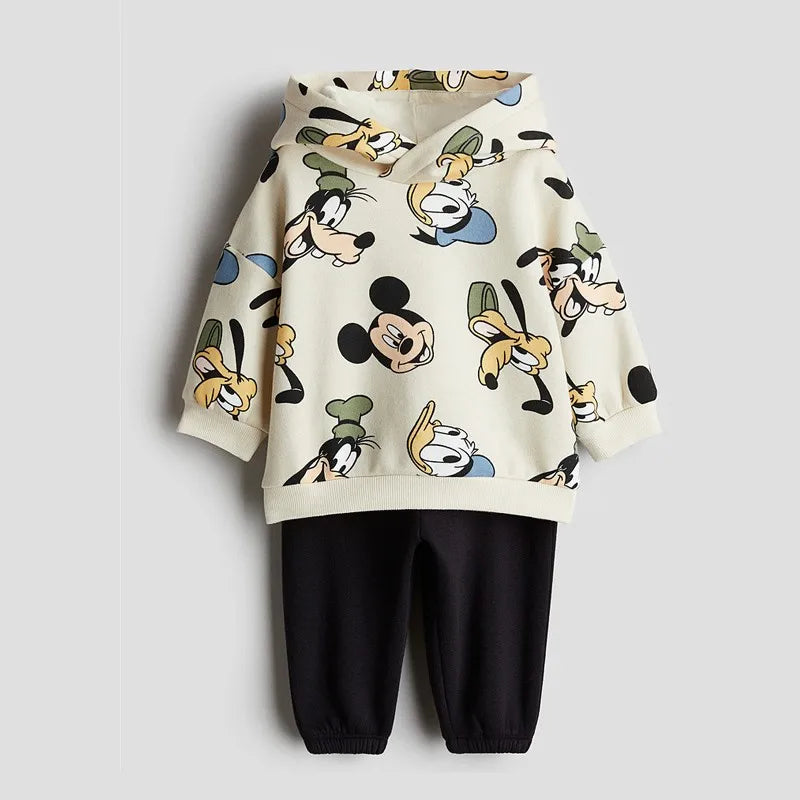 Детская толстовка с капюшоном Miceky Mouse Fashion, пуловер, свитшот для мальчиков, детский комбинезон для грузовиков