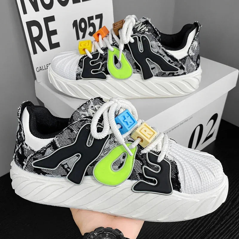 Casual Trendy Summer Shell Head Men s Shoes Breathable Niche Design Sensibility Sports White