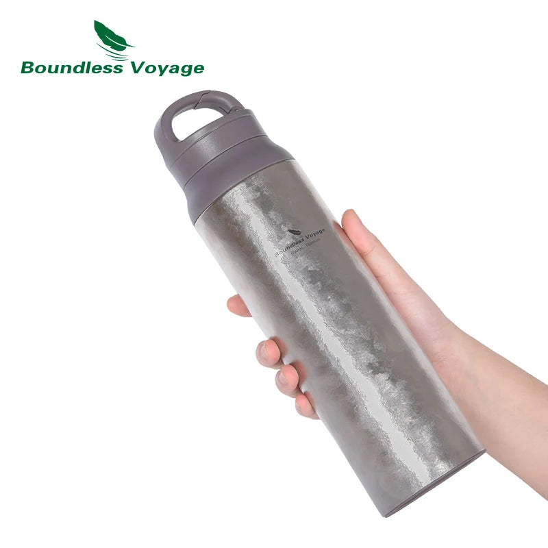 Boundless Voyage 800ml Titanium Vacuum Flask Insulated Thermos Water Bottle with