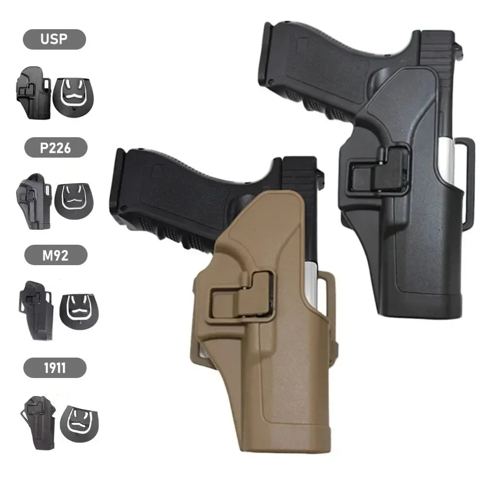 Tactical Gun Pistol Holster for G ock 17 19 USP 1911 M92 P226 Sig Outdoor Hidden Leather Holster