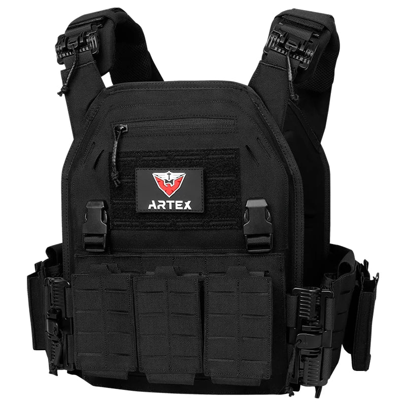 Tactical Plate Carrier Quick Release Fast Adjust Cummerbund Laser Cut Vest