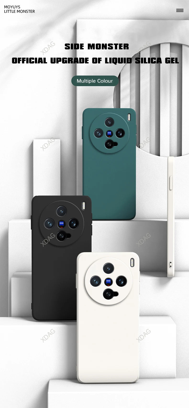 Eenvoudige telefoonhoes voor Vivo X200 Pro Mini 5G 6.31 Hoogwaardige vloeibare siliconen