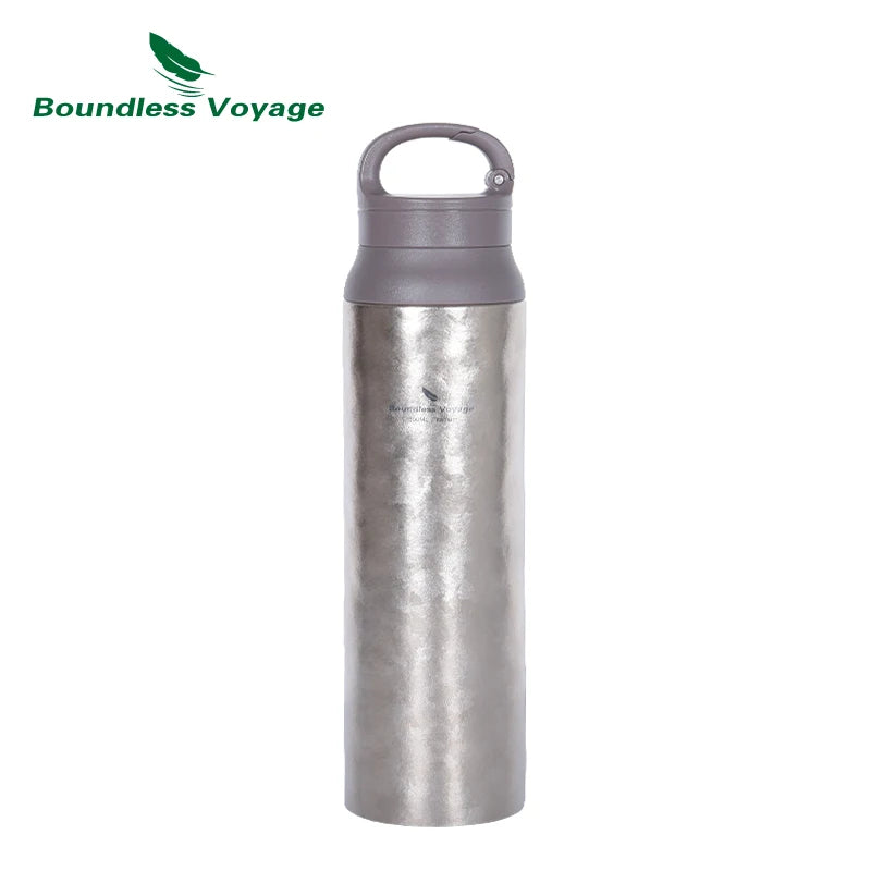 Boundless Voyage 800ml Titanium Vacuum Flask Insulated Thermos Water Bottle with
