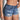 Women s Split Denim Shorts Summer Beach Wild Fashion Sexy Mid Waist Curled