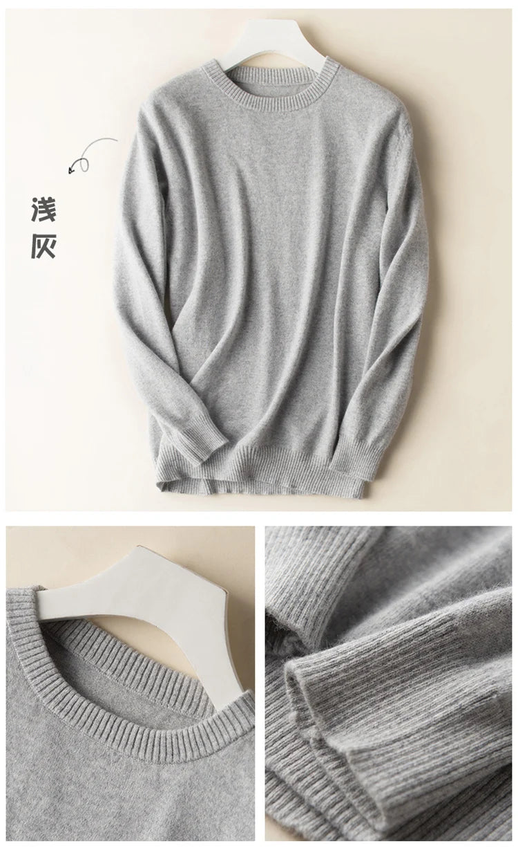Classic Pullover V Neck Sweater Men Autumn Winter Cashmere Cotton Blend Warm Jumper Clothes Pull