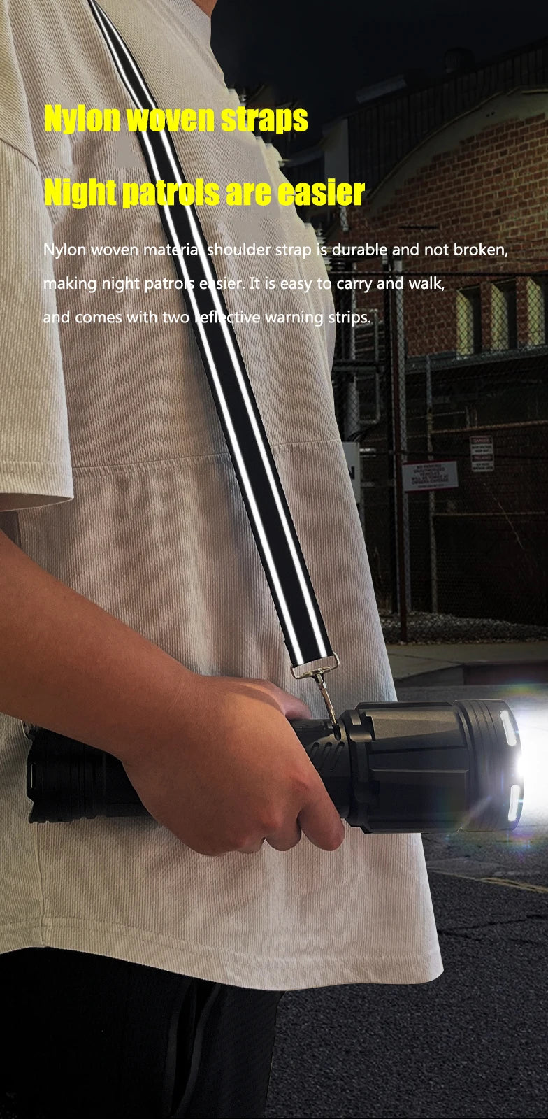 100W krachtige LED-zaklamp, ultraheldere tactische zaklamp met groot bereik, USB