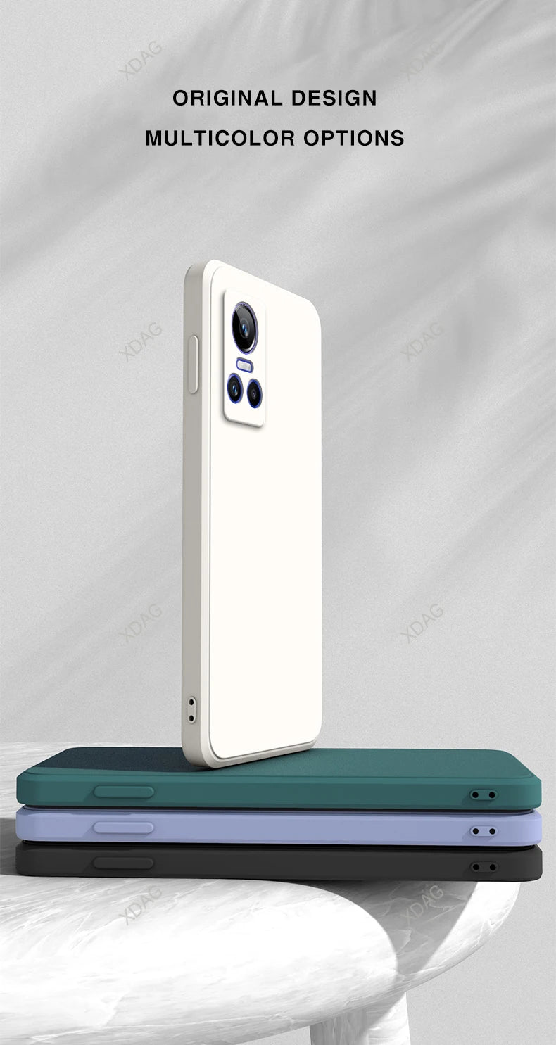 Matte achterkant voor Oppo Realme GT Neo3 T Neo 3 3T Neo3T 5G Zachte snoepvloeistof