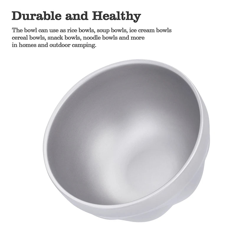 Boundless Voyage 500ml 800ml Titanium Double Wall Insulated Bowl Lightweight