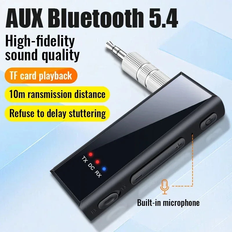 2-in-1 Bluetooth 5.4 audio-ontvanger, zender, stereomuziek, draadloze adapter