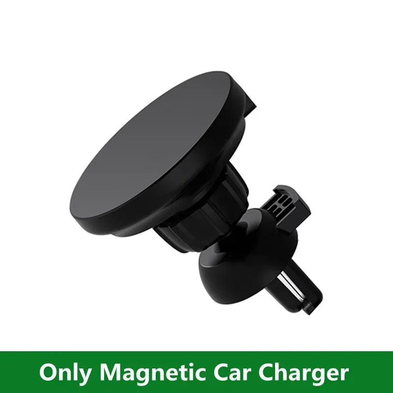Magnetische auto mobiele telefoonhouder, draadloze oplader voor iPhone 15, 14, 13 en 12