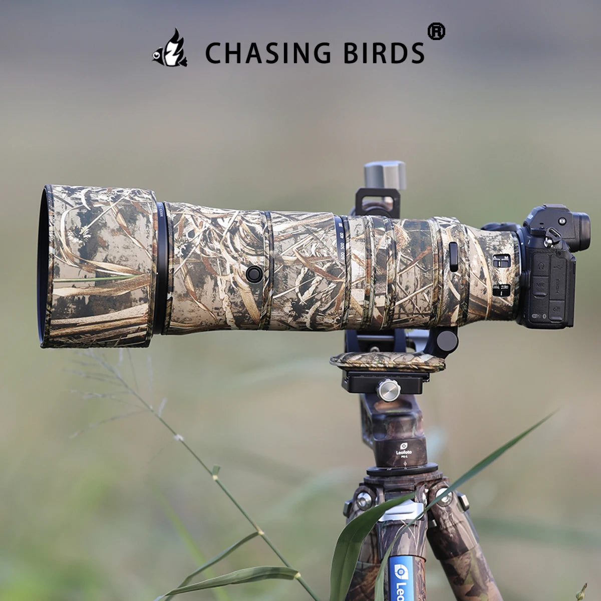 Chasing Birds camouflage lens coat for Nikon Z 180 600 mm F 5.6 6.3 VR