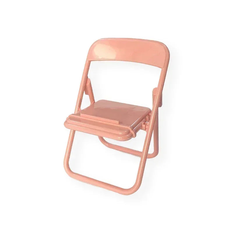 Foldable Mini Phone Holder Desktop Lazy Cellphone Mount Ornament Small Doll