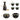 Janpanese Sake Set with Wamer, Ceramic 7pcs Wine Set with 1 Carafe 4 Sake Cups 1