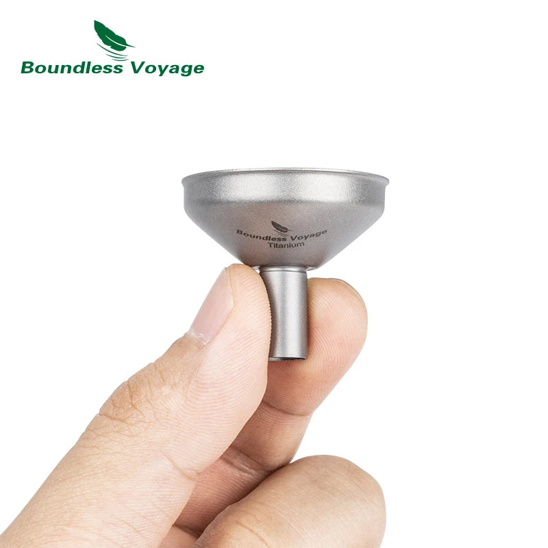 Фляжка Boundless Voyage Titanium Hip Flask 180 мл / 240 мл, ультралегкая, маленькая бутылка для ликера