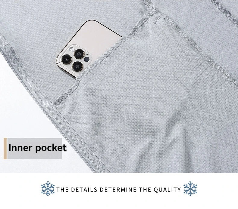 Ademende Ice Silk-zonnebrandkleding voor heren en dames, UV-bestendig, buitensporten