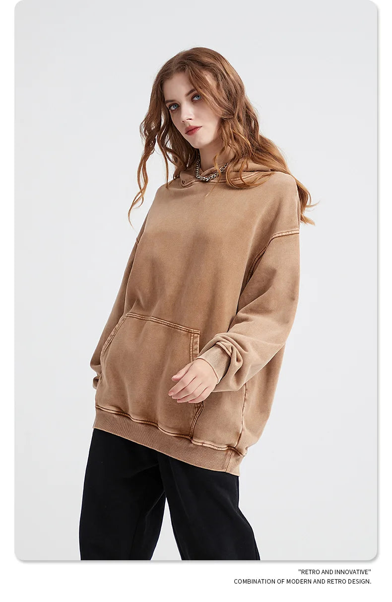 Bornladies Retro Verdikte Hoodie Mode Warme Trui 100% Katoen Dames Trend