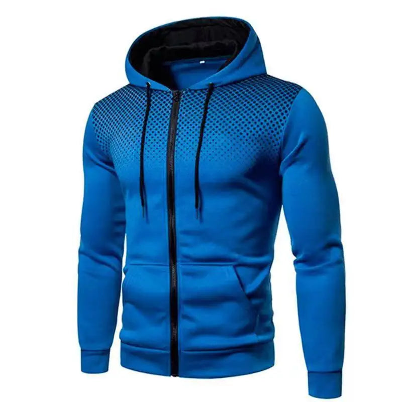 Men s Hoodie Jacket Streetwear Long Sleeve Sweatshirts Zipper Hooded Pullover