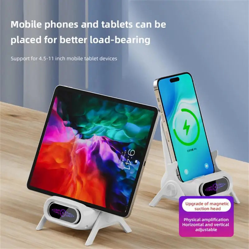 Draadloze snelladers voor op het bureau, universele snellaadbeugel voor mobiele telefoons