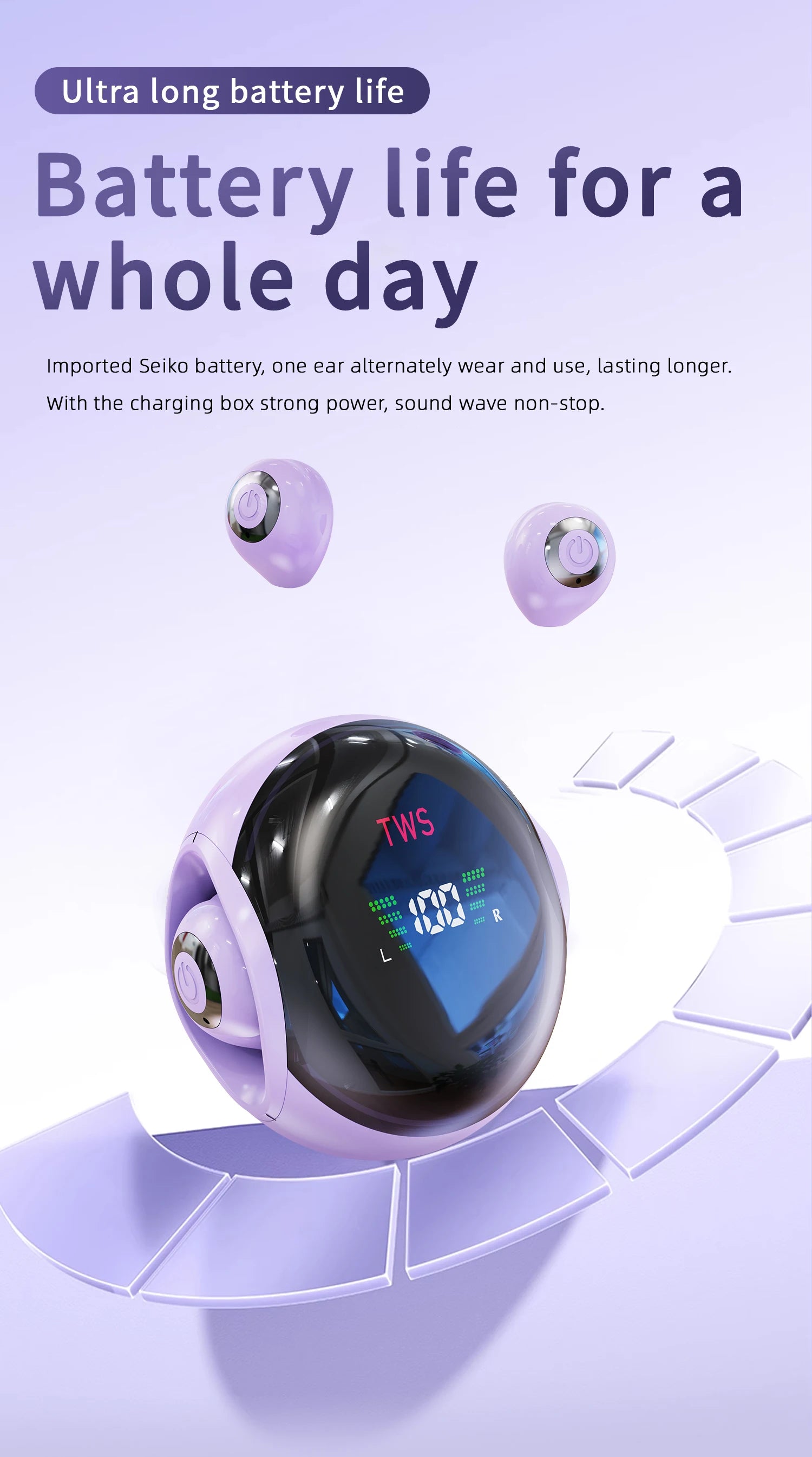 Hanging Rope Bluetooth Earphones With Dual Ear Ultra Small And Mini Semi In