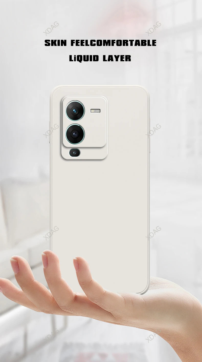 Mobiele telefoonhoesje voor Vivo V25 Pro V25Pro 5G Interne flocking Hoge kwaliteit