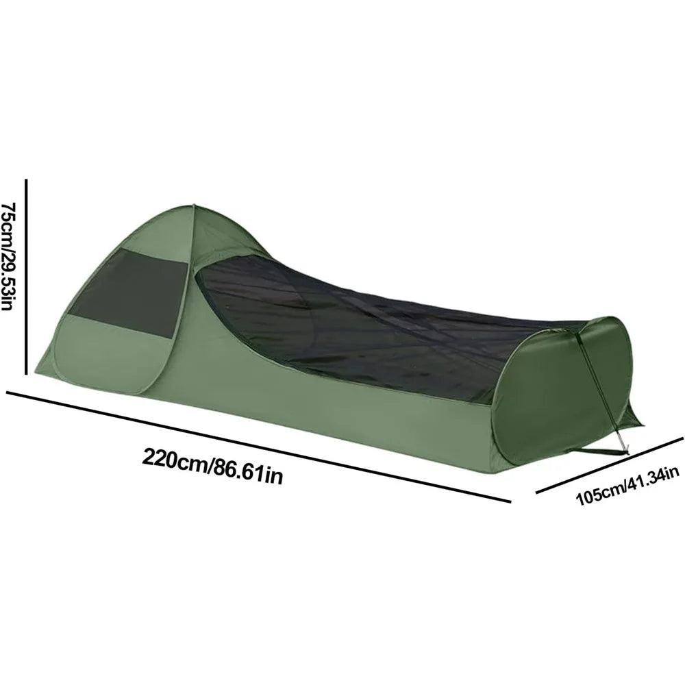 Foldable Pop Up Single Tent Portable Camping Tent Canopy Sleeping Net with