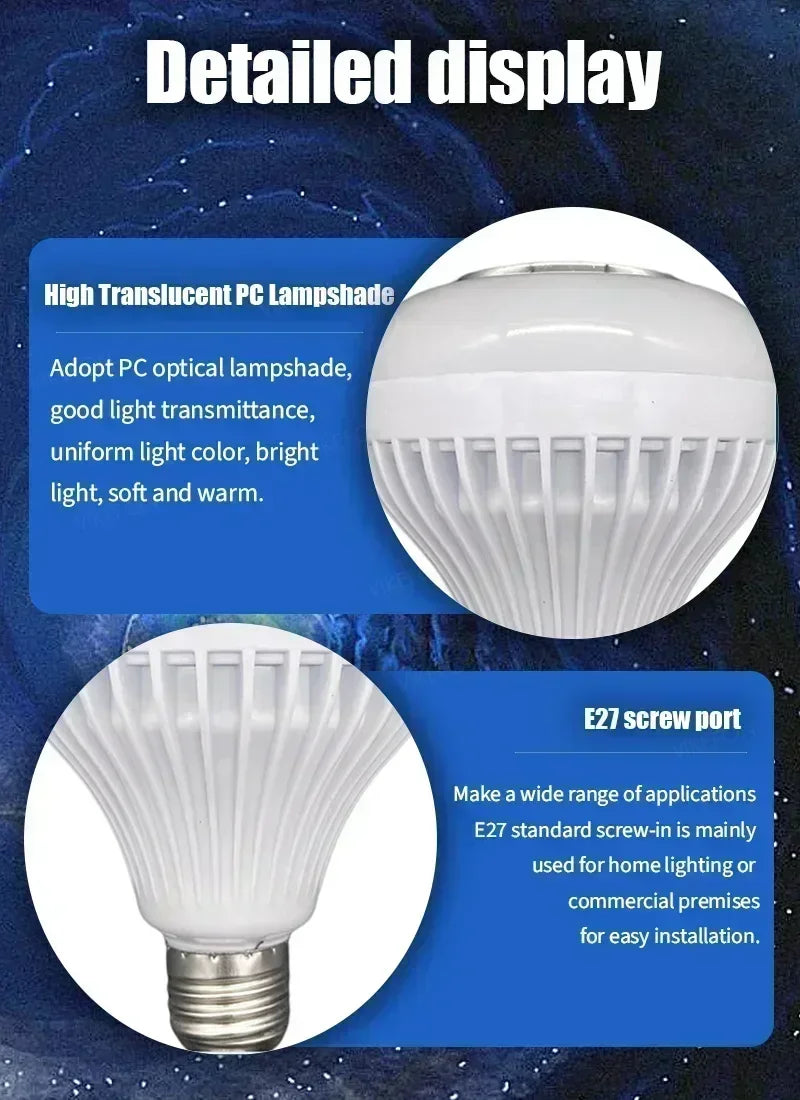 Bluetooth-luidspreker LED-muzieklamp met ingebouwde draadloze smart