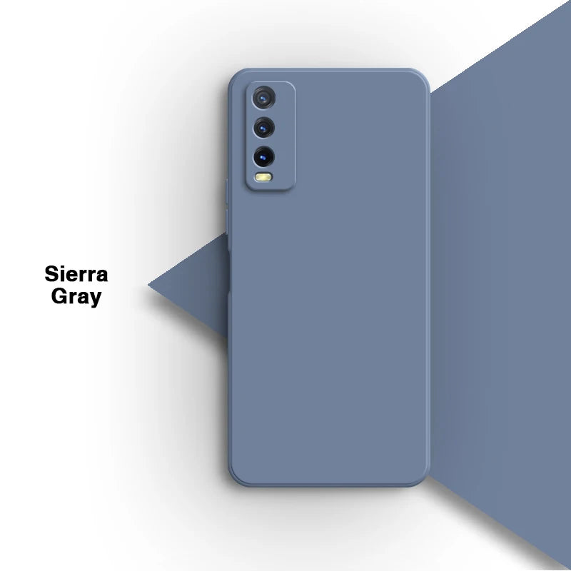 Interne, zachte telefoonhoes voor Vivo Y20i 6.51 V2027 V2032, vloeibare siliconen