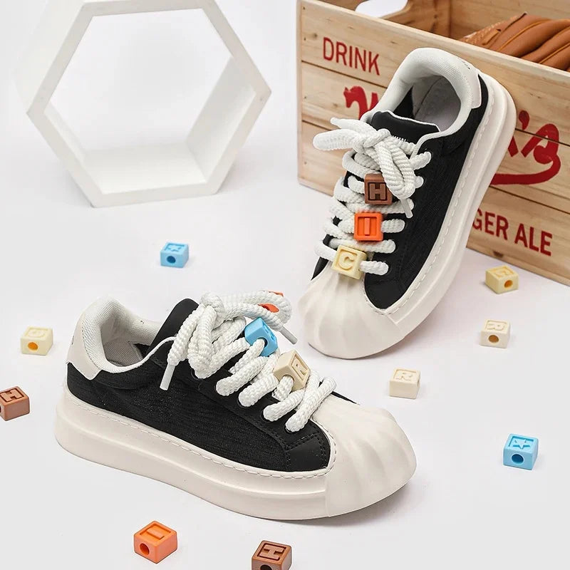 Casual Trendy Summer Shell Head Men s Shoes Breathable Niche Design Sensibility Sports White