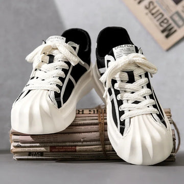 Casual Trendy Summer Shell Head Men s Shoes Breathable Niche Design Sensibility Sports White