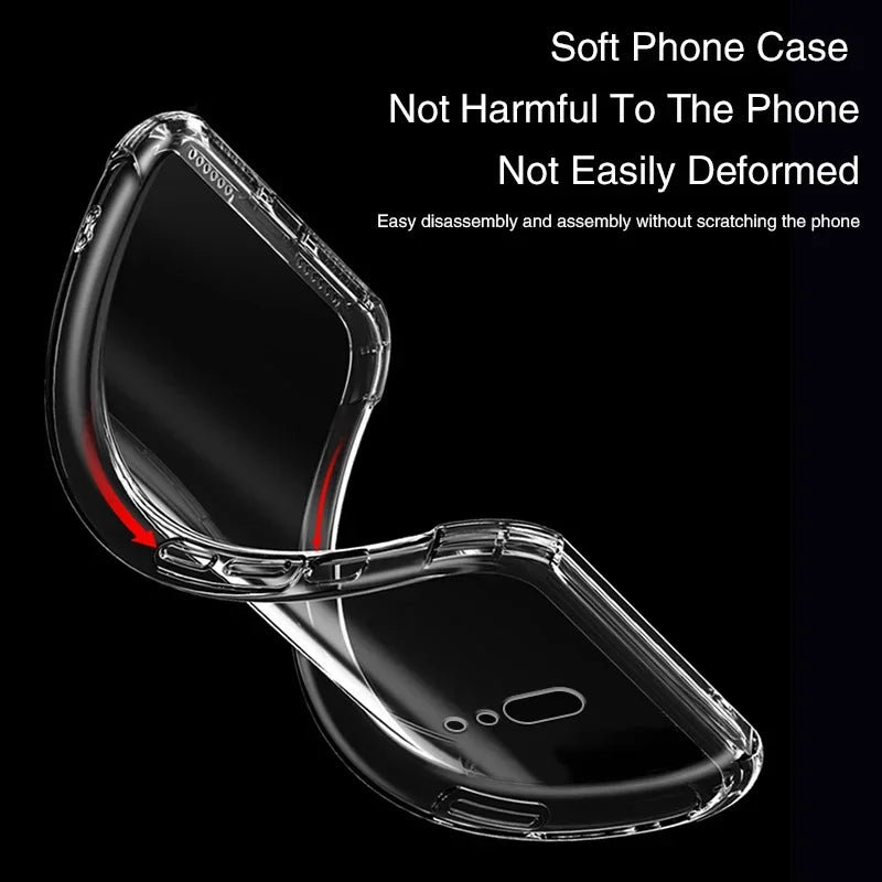 Transparent TPU Silicone Soft Phone Case for Oppo Reno2 Z F Reno 2 2Z 2F 10X